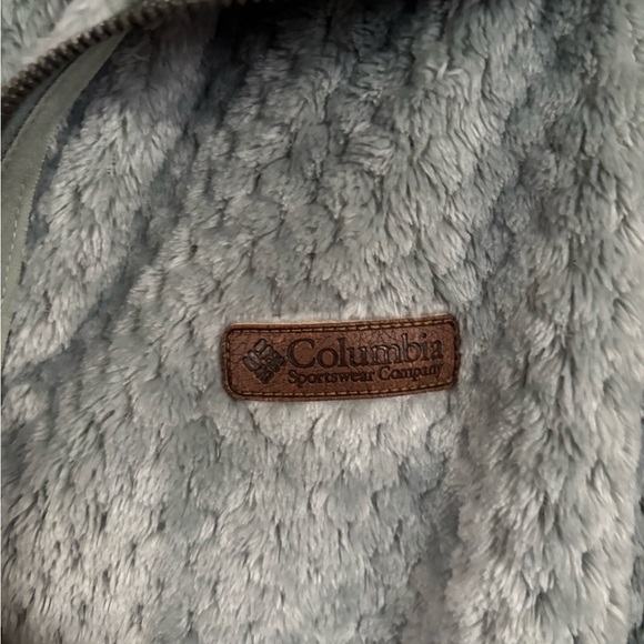 Columbia blanket fleece jacket full zipper and side pockets lets. Gray. XL NWT - Picture 3 of 7